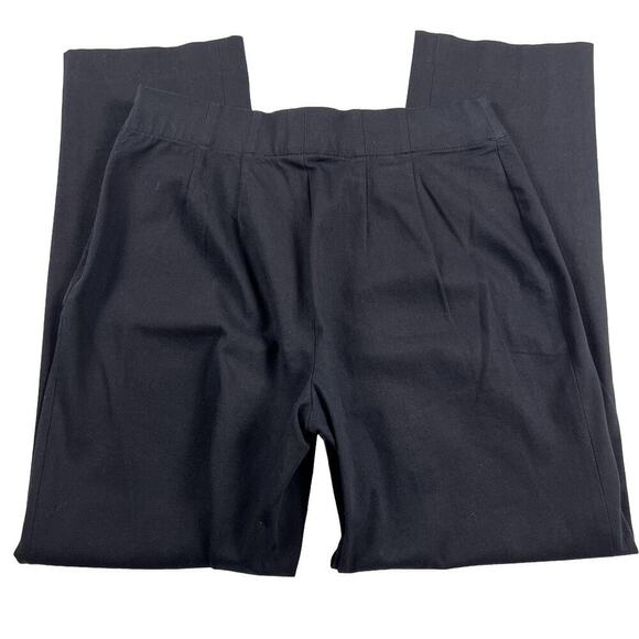 Lands’ End Women’s Mid Rise Navy Blue Pull On Stretch Chino Pants Size 10 - Picture 3 of 8